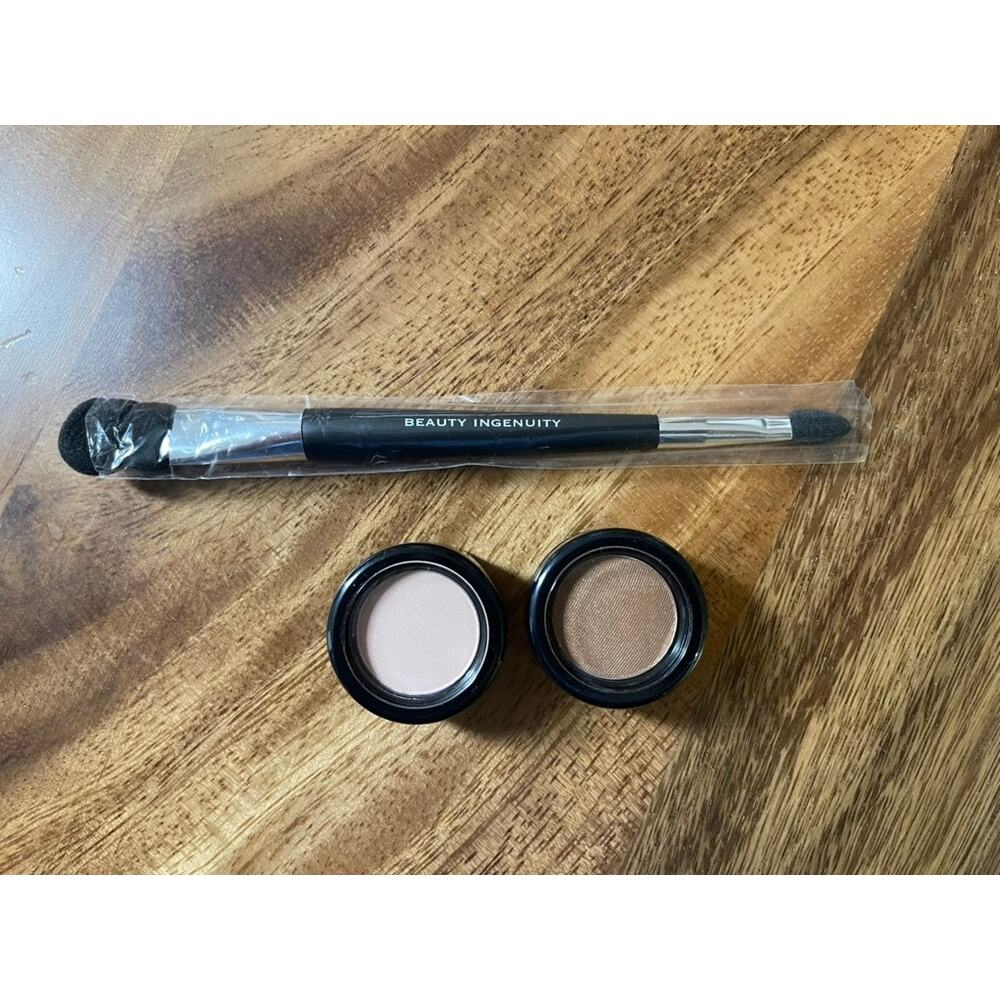 NEW TOVA Eyeshadows Colors "SHELL" & "BRONZE SHIMMER" with Brush # 1